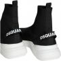 Dsquared2 Fly High Top Sneakers met Stretch Gebreid Bovenwerk Black Heren - Thumbnail 7