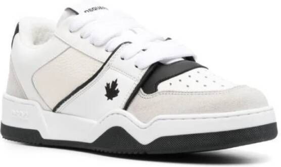 Dsquared2 Spiker Lage Top Sneakers White Heren