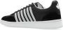 Dsquared2 Zwarte Leren Sneakers met Strepen Black Heren - Thumbnail 6