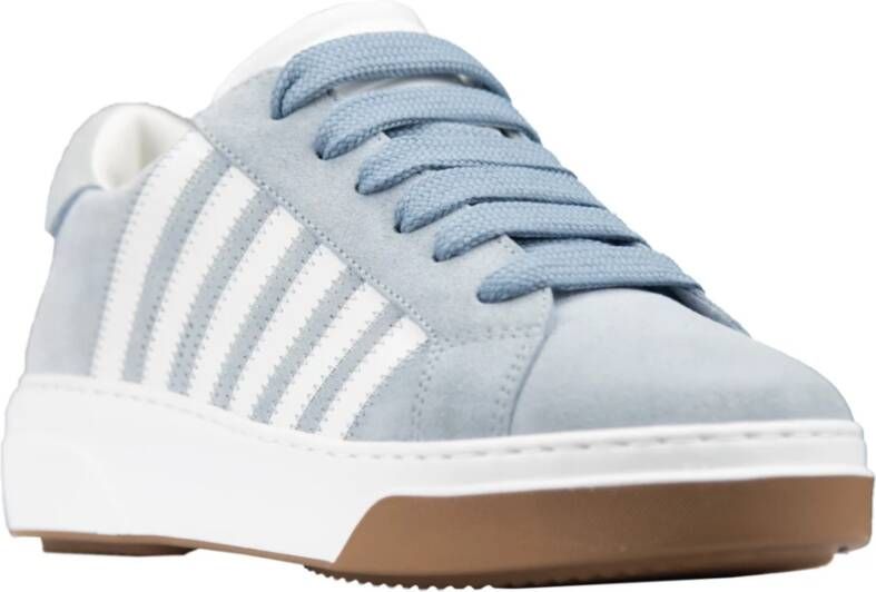 Dsquared2 Suède Leren Veterschoenen Vrouwen Blue Dames