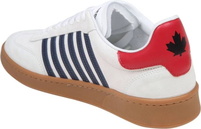Dsquared2 Suede Wit Blauw Sneakers Aw24 White Heren