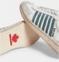 Dsquared2 Vintage Gestreepte Sneakers voor Mannen White Heren - Thumbnail 4
