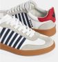 Dsquared2 Vintage Leren Sneaker Boxer Stijl White Heren - Thumbnail 3