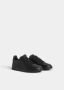 Dsquared2 Vintage Stijl Leren Sneakers Zwart Black Heren - Thumbnail 22