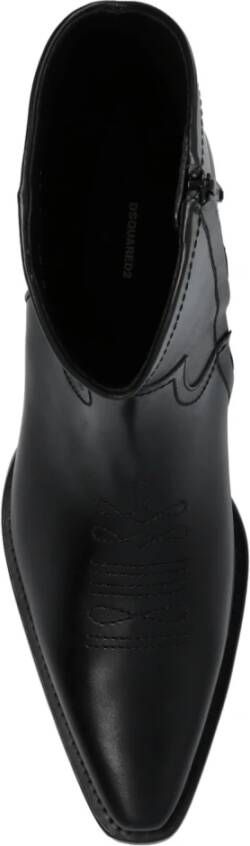 Dsquared2 Wanderer leren enkellaarzen