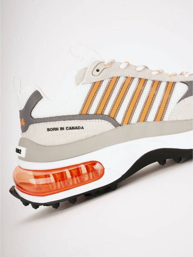 Dsquared2 Witte Bubble Platte Schoenen
