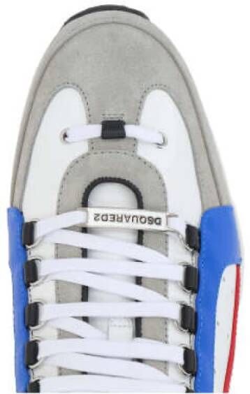 Dsquared2 Witte lage sneakers met contrastdetails Multicolor Heren