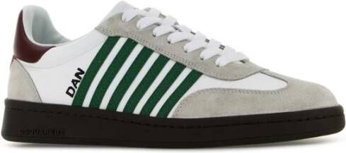 Dsquared2 Witte leren Boxer sneakers