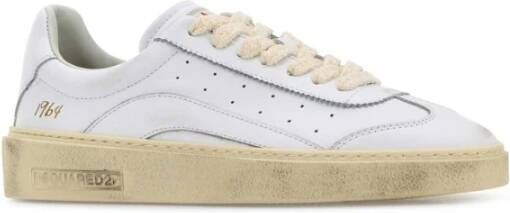 Dsquared2 Witte Leren Rider Sneakers