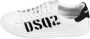 Dsquared2 Logo Print Lage Top Leren Sneakers White Heren - Thumbnail 4