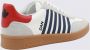 Dsquared2 Witte Leren Sneakers met Strepen Multicolor Heren - Thumbnail 8