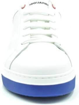 Dsquared2 Witte Leren Sneakers Ss22 White Heren