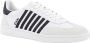 Dsquared2 Witte Leren Sneakers Veters Rubber Zool White Heren - Thumbnail 2