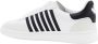 Dsquared2 Witte Leren Sneakers Veters Rubber Zool White Heren - Thumbnail 3