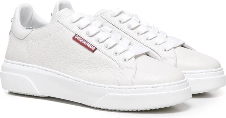 Dsquared2 Witte Sneakers 98%Cotton 2%Elastan White Heren