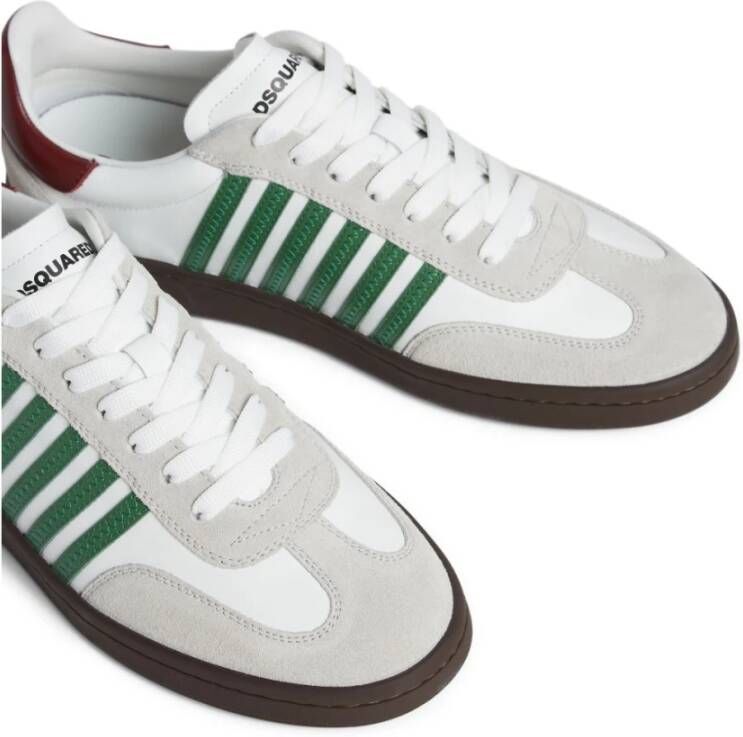 Dsquared2 Witte Sneakers met Streepdetail