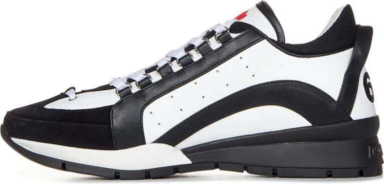 Dsquared2 Witte Sneakers voor Heren Aw23 Multicolor Heren