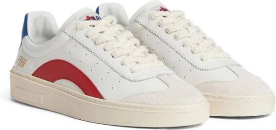 Dsquared2 Witte Veterschoen Ronde Neus