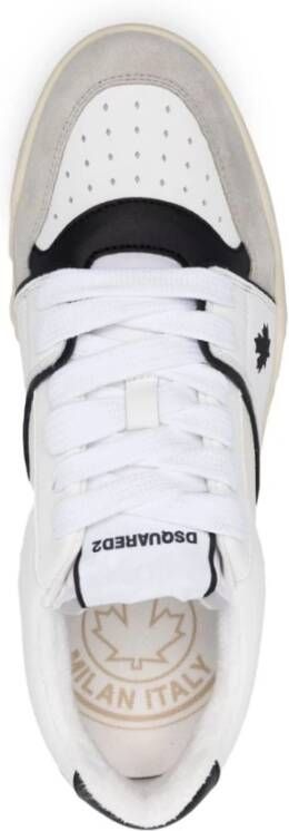 Dsquared2 Witte Zwarte Sneakers Multicolor Heren