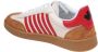 Dsquared2 Witte Rode Leren Sneakers Aw24 Multicolor Heren - Thumbnail 4