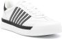 Dsquared2 Witte leren sneakers met contrasterende stiksels - Thumbnail 15
