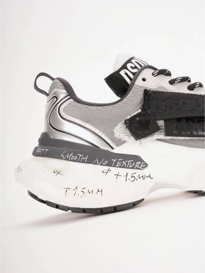 Dsquared2 Zilveren Platte Schoenen