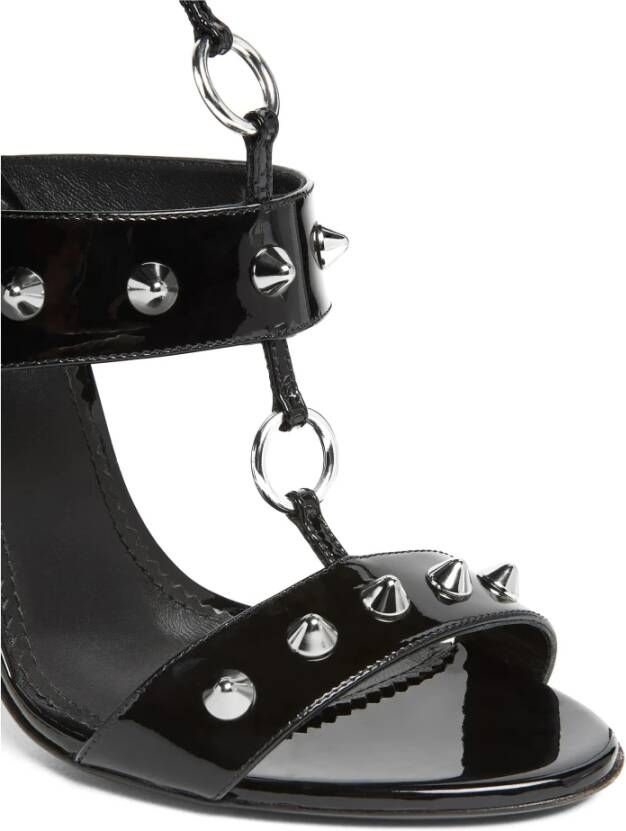 Dsquared2 Zwarte gotische sandalen met hakken