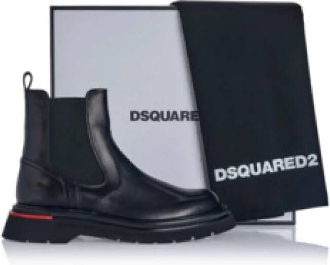 Dsquared2 Zwarte Herenlaarzen & Enkellaarzen