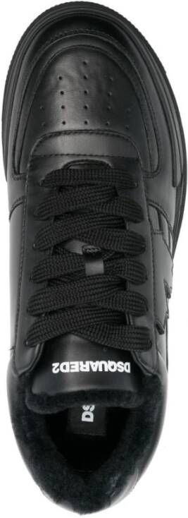 Dsquared2 Zwarte lage sneakers voor mannen