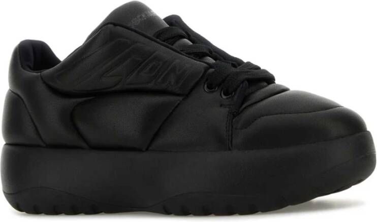 Dsquared2 Zwarte Leren Puffer Sneakers
