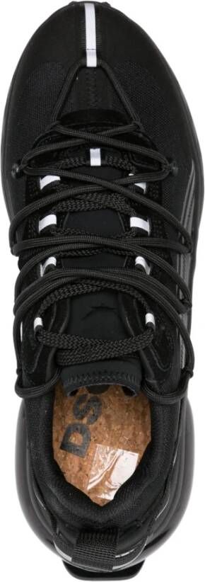 Dsquared2 Zwarte platte schoenen Elegant stijl