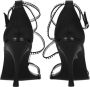 Dsquared2 Elegante Kristallen Hoge Hak Sandalen Zwart Dames - Thumbnail 2