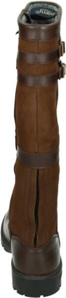 Dubarry Bruine Leren Laarzen Goretex Rubberen Zool