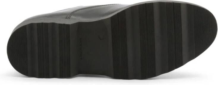Duca di Morrone Aristide Leren Zwarte Veterschoenen Black Heren
