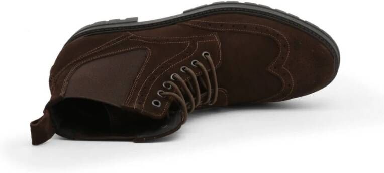 Duca di Morrone Biagio Suede Brown Laarzen Brown Heren