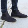 Duca di Morrone Blauwe Suède Heren Enkellaarzen Blue Heren - Thumbnail 5