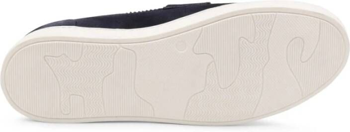 Duca di Morrone Blauwe Suède Loafers Lente Zomer Collectie