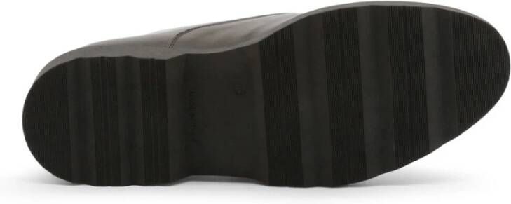 Duca di Morrone Bruine Leren Veterschoenen Brown Heren