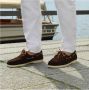 Duca di Morrone Elegante Heren Suede Moccasins Brown Heren - Thumbnail 3