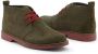 Duca di Morrone Groene Suède Veterschoenen Lente Zomer Green Heren - Thumbnail 2