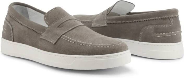 Duca di Morrone Italiaanse suède loafers met leren binnenzool