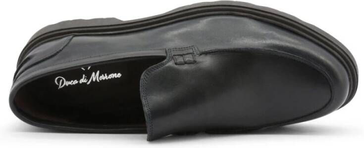 Duca di Morrone Leren Donkerblauwe Mocassins Blue Heren