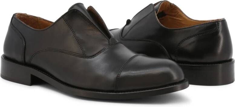 Duca di Morrone Leren lage schoenen lente zomer collectie Black Heren