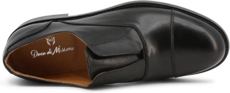 Duca di Morrone Leren lage schoenen lente zomer collectie Black Heren