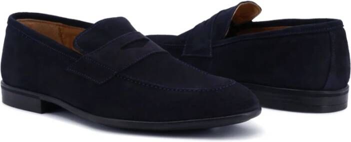 Duca di Morrone Luxe Suède Loafers met Leren Zool