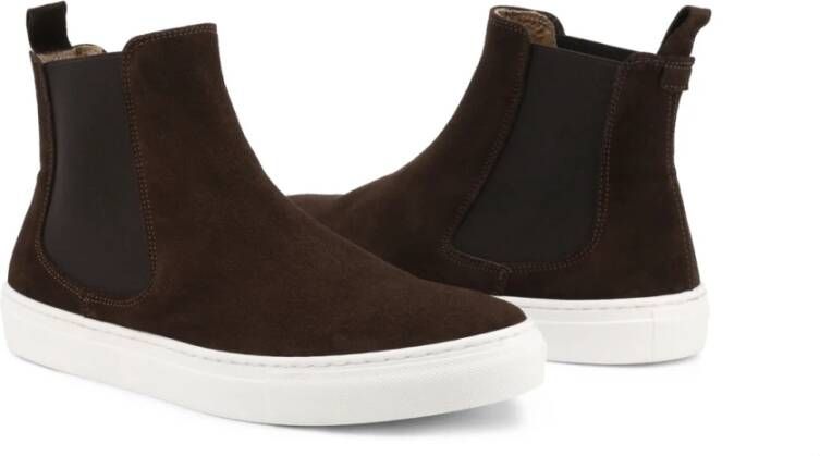 Duca di Morrone Luxe Suede Sneakers met Elastische Gores