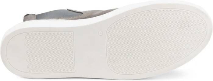 Duca di Morrone Nicolo Leren Sneakers Grijs Gray Heren
