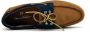 Duca di Morrone Santiago Suède Mocassins Bruin Blauw Brown Heren - Thumbnail 4