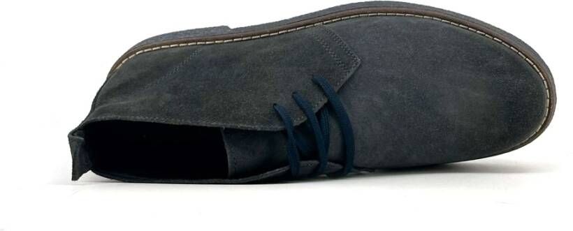 Duca di Morrone Suede Gray Veterschoenen Lente Zomer Gray Heren