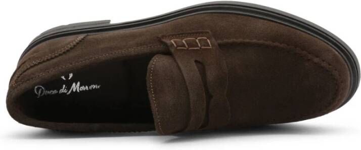 Duca di Morrone Suède Loafers Herfst Winter Mannen Ronde Neus Brown Heren